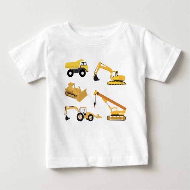 Construction Lastbilar T Shirt (Framsida)