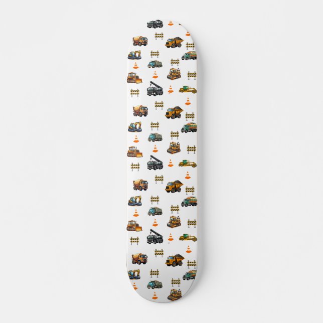 Construction machinery  mini skateboard bräda 18,5 cm (Framsida)