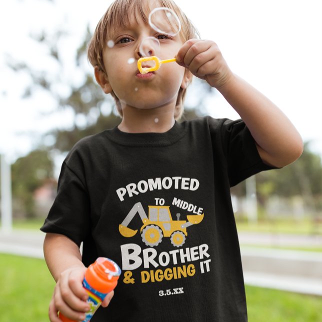 Construction Mitten Brother Gräver det v2 Kid T Shirt (Skapare uppladdad)