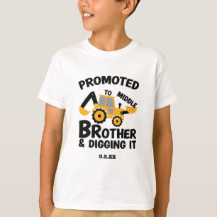 Construction Mitten Brother Gräver Kid T Shirt