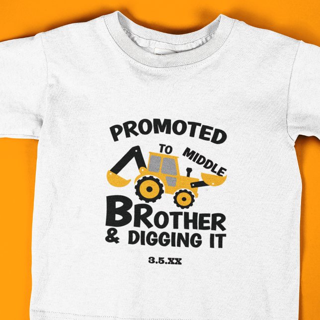 Construction Mitten Brother Gräver Kid T Shirt (Skapare uppladdad)