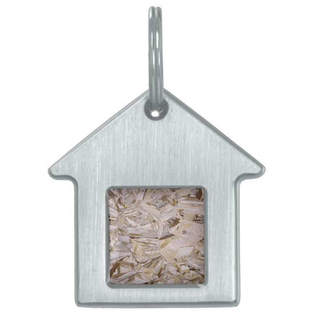 Construction OSB Plywood Stil ID-bricka Husdjur (Framsidan)