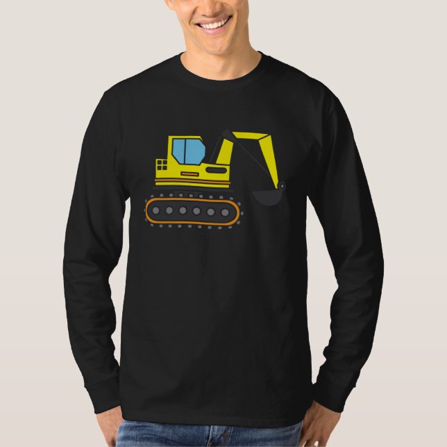 Construction site  idea u2013 diggers love digging t shirt (Framsida)