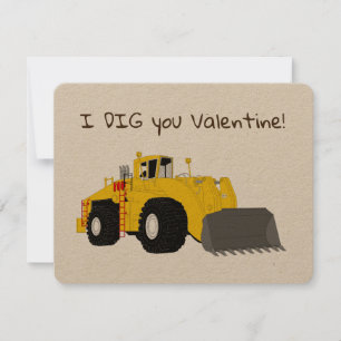 Construction Valentine Julkort
