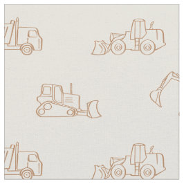 Construction Vehicles Builder Cute Boy Truck Beige Tyg