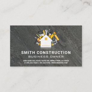 Construction Verktyg Hemförbättring Slate Visitkort
