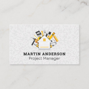 Construction Verktyg   Logotyp av försändelse Visitkort