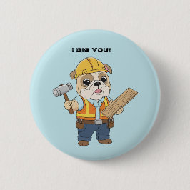 Construction worker pull dog  Kids Valentine Knapp