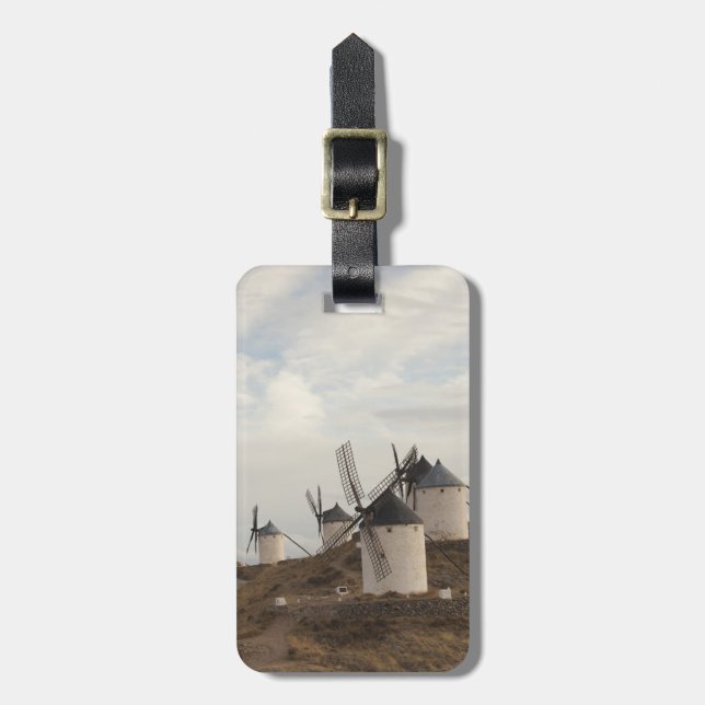 Consuegra, antika La Mancha-vindkraftverk Bagagebricka (Vertikal Framsida)