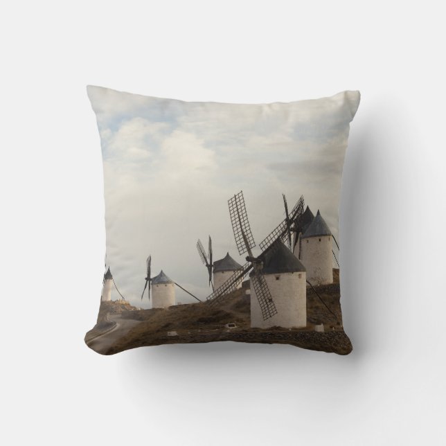 Consuegra, antika La Mancha-vindkraftverk Kudde (Framsida)