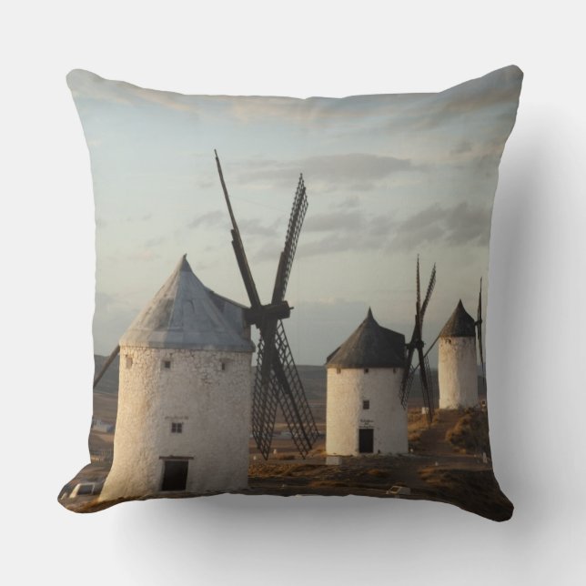 Consuegra, antika La Mancha-vindkraftverk Kudde (Framsida)