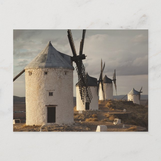 Consuegra, antika La Mancha-vindkraftverk Vykort (Framsida)