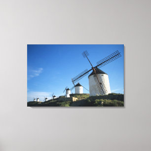 Consuegra, La Mancha, Spanien, väderkvarnar 2 Canvastryck