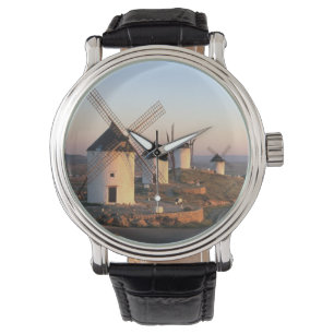 Consuegra, La Mancha, Spanien, väderkvarnar Armbandsur