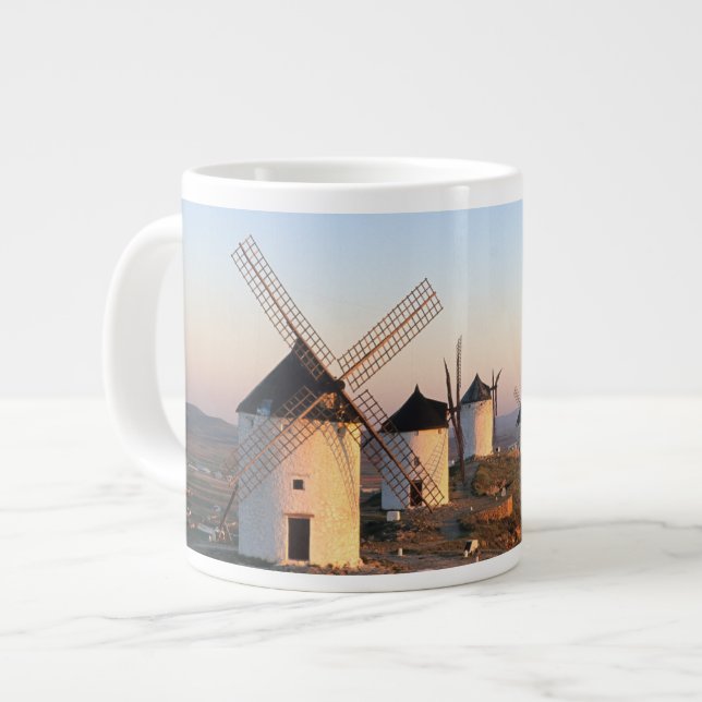 Consuegra, La Mancha, Spanien, väderkvarnar Jumbo Mugg (Framsida vänster)