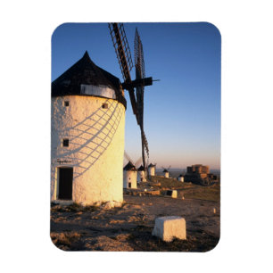 Consuegra, La Mancha, Spanien, väderkvarnar Magnet