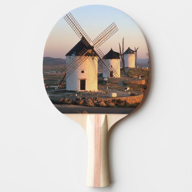 Consuegra, La Mancha, Spanien, väderkvarnar Pingisracket (Framsidan)
