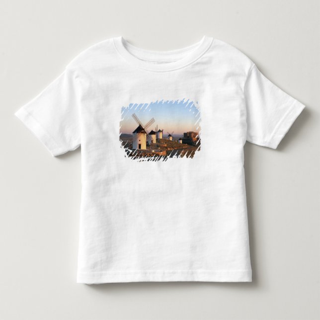 Consuegra, La Mancha, Spanien, väderkvarnar T-shirt (Framsida)