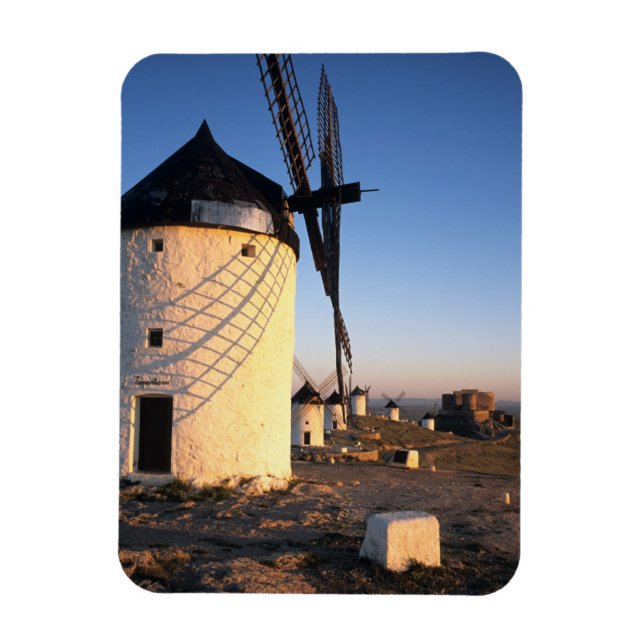 Consuegra, La Mancha, Spanien, vindkraftverk Magnet (Vertikal)