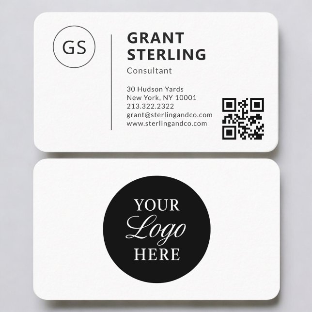 Consultant QR Code Logo Professional Visitkort (Skapare uppladdad)