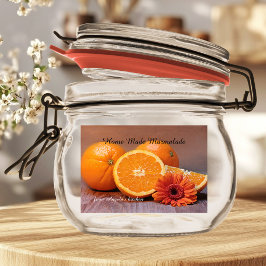 Containeretikett för marmalade Sylt Mat Etiketter