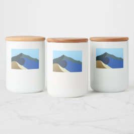 Containeretiketter Färg från Mt Tamalpais Stickers Mat Etiketter