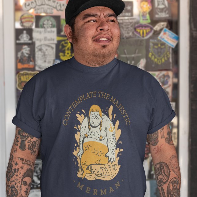Contemplate the Majestic Merman T Shirt (Skapare uppladdad)