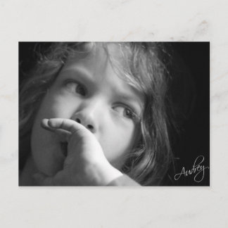 Contemplative Child Vykort