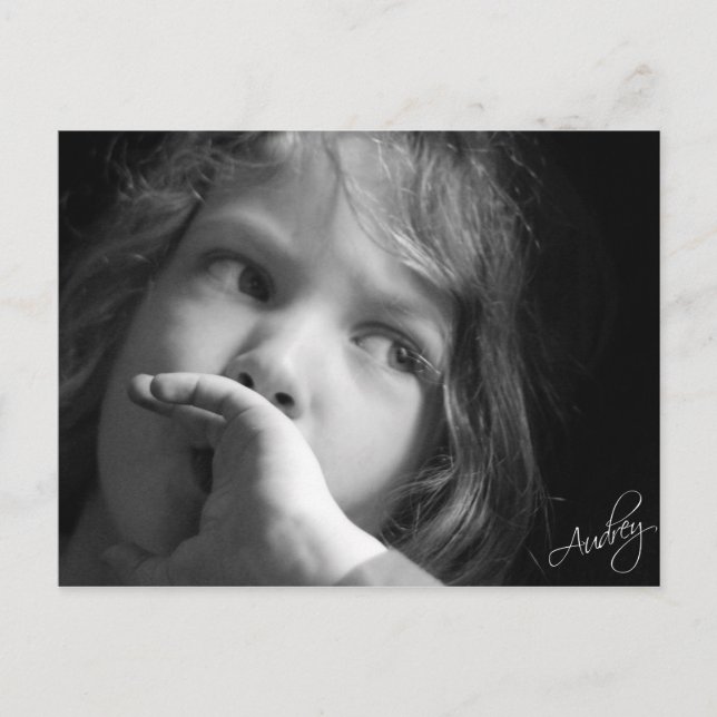 Contemplative Child Vykort (Framsida)