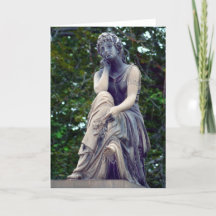 Contemplative Goddes Greeting Card
