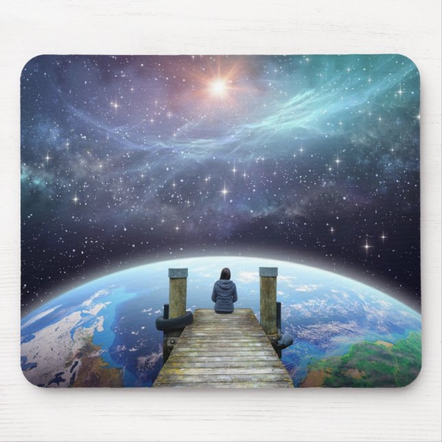 Contemplative Space Art Mouse Pad, Multi-Verse Musmatta (Framsidan)
