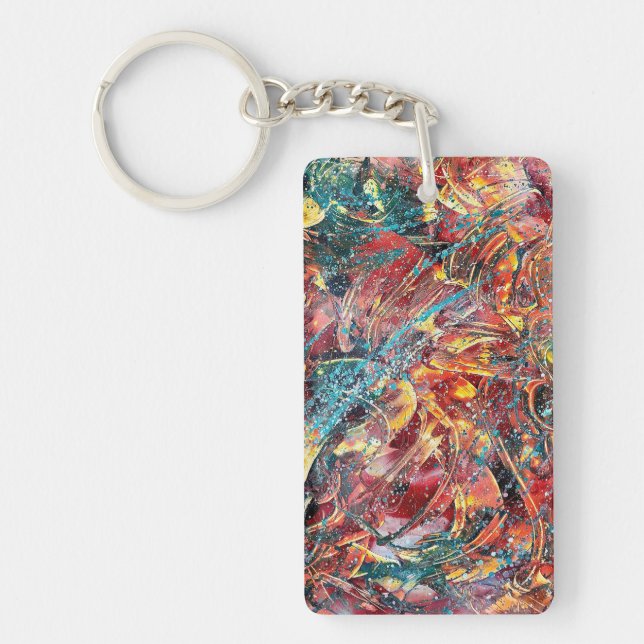 Contemporary Abstract Art Keychain (Framsidan)