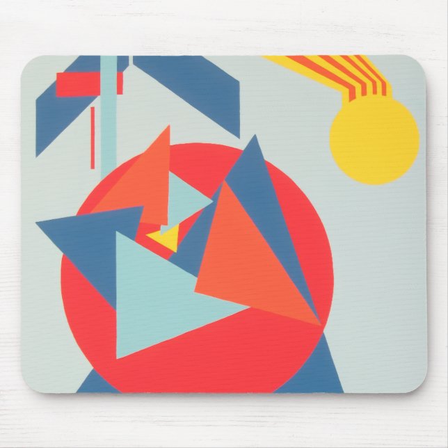 Contemporary Abstract Shapes Mousepad Musmatta (Framsidan)