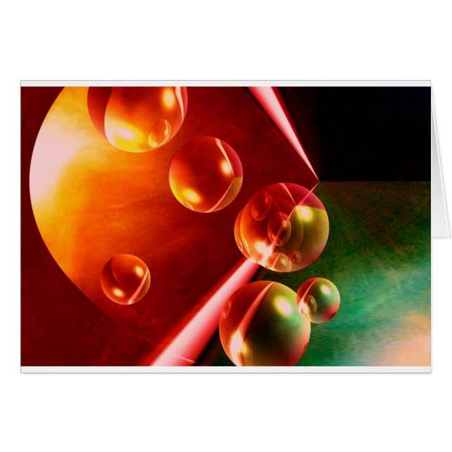 Contemporary Abstrakt Artwork by Serdar Hizli Hälsningskort (Framsidan Horizontal)