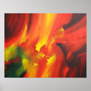 Contemporary Abstrakt Painting by Serdar Hizli Poster