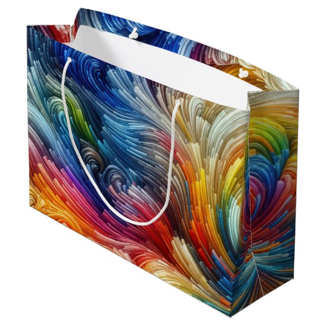 Contemporary Abstrakt Swirl Spectrum (Baksidan Vinklad)