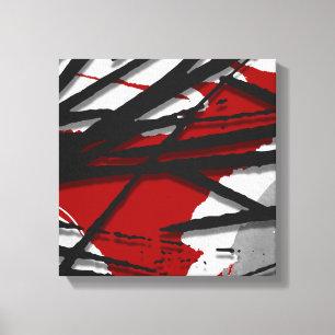 Contemporary Abstrakt vattenfärg Canvastryck