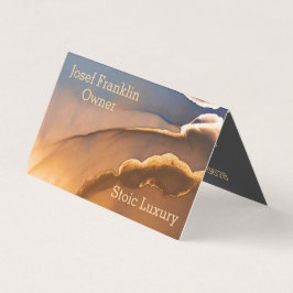 Contemporary Alkohol Bläck Guld och Blue Visitkort