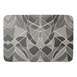 Contemporary av minimal Grått-geometrisk Elegant Badrumsmatta