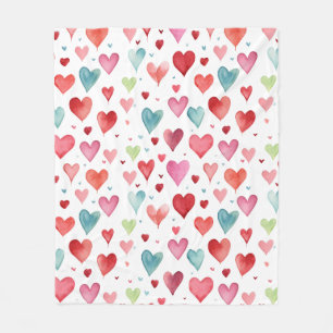 Contemporary Baby Nursery Heart Mönster Fleecefilt