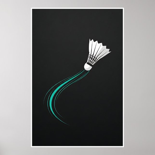 Contemporary Badminton Rörelse Poster (Framsidan)