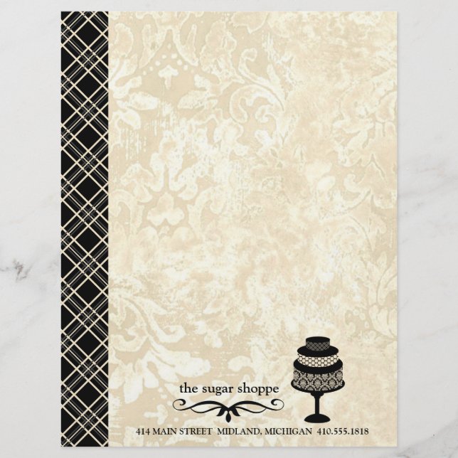 Contemporary Bakery Company Letterhead-mall Brevhuvud (Framsida)