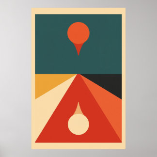 Contemporary Bauhaus art Poster