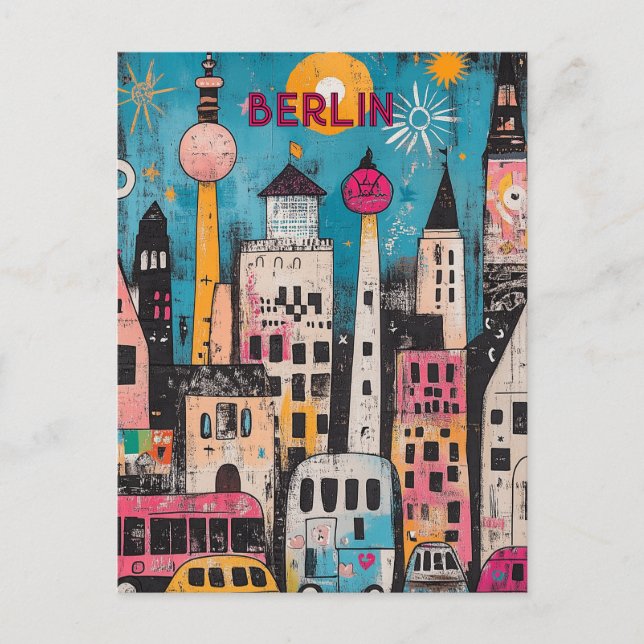Contemporary Berlin Travel Vykort (Framsida)