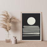 Contemporary Black and White Abstrakt Art Poster<br><div class="desc">Poster av svartvit Abstrakt</div>