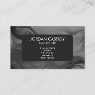 Contemporary Black And White Your Logo Simple Visitkort