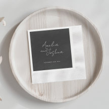 Contemporary Black Wedding Favors