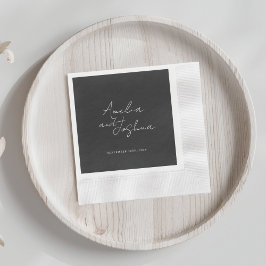 Contemporary Black Wedding Favors Pappersservett