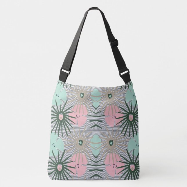 Contemporary Blommigt Bag Axelväska (Framsida)