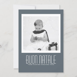 Contemporary Buon Natale-mall Julkort